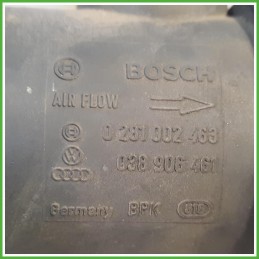 Debimetro Misuratore Massa Aria Bosch 0281002463 Volkswagen Passat 4 Serie Variant 1.9 TDi 038906461 Gasolio 2000-2005