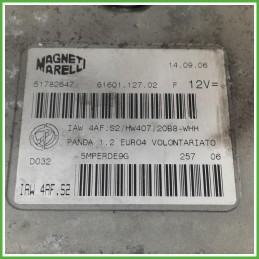 Centralina Motore Iniezione ECU Magneti Marelli IAW4AF.S2 Fiat Panda 2 Serie 1.2 Emotion 51782647 Benzina 2003-2009
