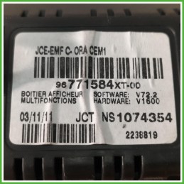 Autoradio Peugeot 3008 1 Serie 1.6 HDi 16v. 9822637880 2009-2013 Johnson Controls NS1074354