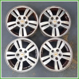Cerchi in Lega Chevrolet Aveo 3 Serie 15 pollici 15 6.0J 4x100 ET39 4pz 95040747 Originale Usato