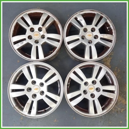 Cerchi in Lega Chevrolet Aveo 3 Serie 15 pollici 15 6.0J 4x100 ET39 4pz 95040747 Originale Usato