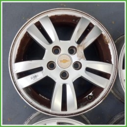 Cerchi in Lega Chevrolet Aveo 3 Serie 15 pollici 15 6.0J 4x100 ET39 4pz 95040747 Originale Usato