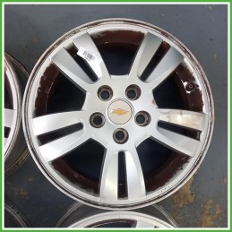 Cerchi in Lega Chevrolet Aveo 3 Serie 15 pollici 15 6.0J 4x100 ET39 4pz 95040747 Originale Usato