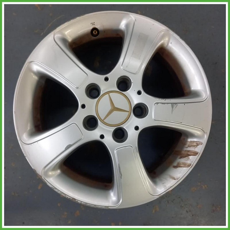 Cerchio Singolo in Lega Mercedes Classe A W169 15 pollici 15 6.0J 5x112 ET46 1pz A1694000402 Originale Usato al pz