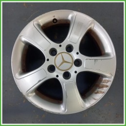 Cerchio Singolo in Lega Mercedes Classe A W169 15 pollici 15 6.0J 5x112 ET46 1pz A1694000402 Originale Usato al pz