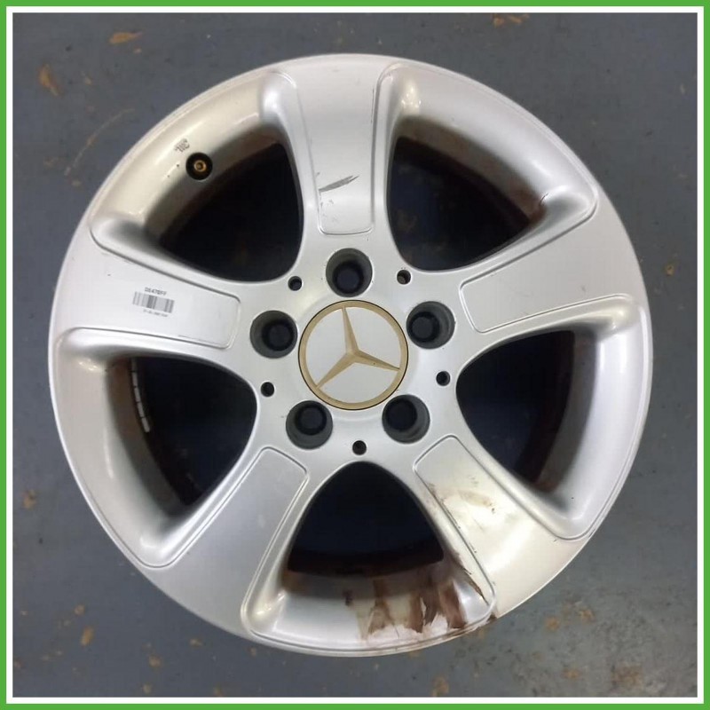 Cerchio Singolo in Lega Mercedes Classe A W169 15 pollici 15 6.0J 5x112 ET46 1pz A1694000402 Originale Usato al pz