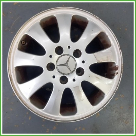 Cerchio Singolo in Lega Mercedes Classe A W169 15 pollici 15 6.0J 5x112 ET44 1pz A1694000402 Originale Usato al pz