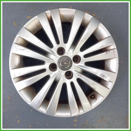 Cerchio Singolo in Lega Opel Corsa D 16 pollici 16 6.0J 4x100 ET40 1pz 13211900 Originale Usato al pz
