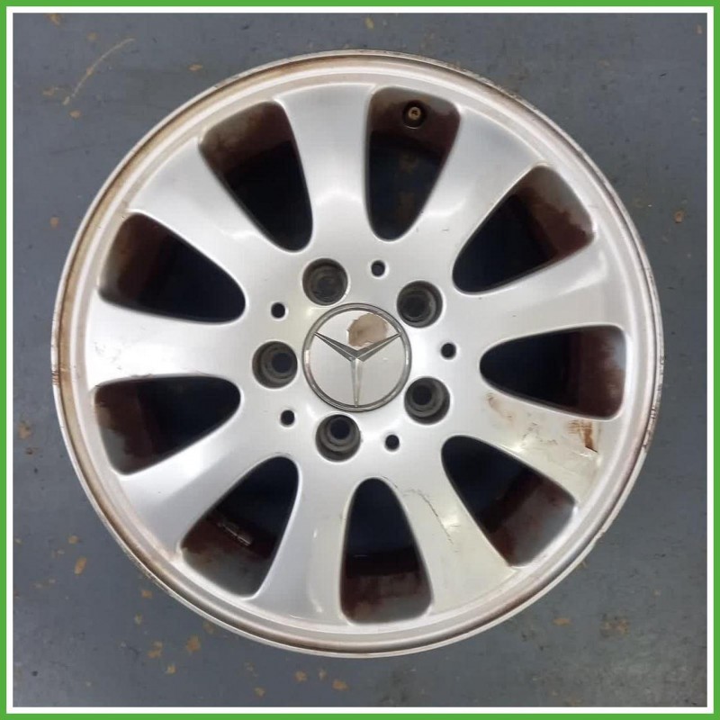 Cerchio Singolo in Lega Mercedes Classe A W169 15 pollici 15 6.0J 5x112 ET44 1pz A1694000402 Originale Usato al pz