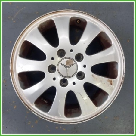 Cerchio Singolo in Lega Mercedes Classe A W169 15 pollici 15 6.0J 5x112 ET44 1pz A1694000402 Originale Usato al pz