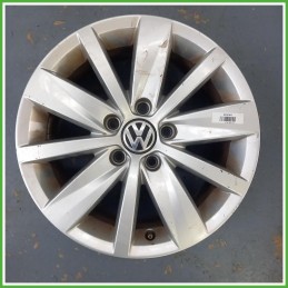 Cerchio Singolo in Lega Volkswagen Passat 6 Serie 16 pollici 16 7.0J 5x112 ET45 1pz 3AA6010258Z Originale Usato al pz