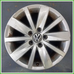 Cerchio Singolo in Lega Volkswagen Passat 6 Serie 16 pollici 16 7.0J 5x112 ET45 1pz 3AA6010258Z Originale Usato al pz