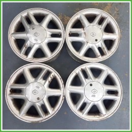 Cerchi in Lega Renault Scenic 1 Serie 15 pollici 15 6.0J 4x100 ET43 4pz 7700437977 Originale Usato
