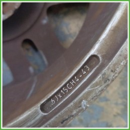 Cerchi in Lega Renault Scenic 1 Serie 15 pollici 15 6.0J 4x100 ET43 4pz 7700437977 Originale Usato