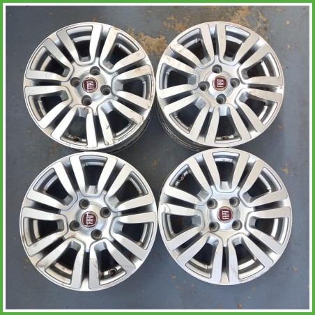 Cerchi in Lega Fiat Punto 3 Serie 15 pollici 15 6.0J 4x100 ET43 4pz 50529059 Originale Usato