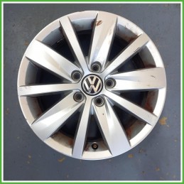 Cerchio Singolo in Lega Volkswagen Passat 6 Serie 16 pollici 16 7.0J 5x112 ET45 1pz 3AA6010258Z8 Originale Usato al pz