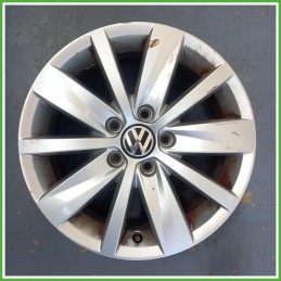 Cerchio Singolo in Lega Volkswagen Passat 6 Serie 16 pollici 16 7.0J 5x112 ET45 1pz 3AA6010258Z8 Originale Usato al pz