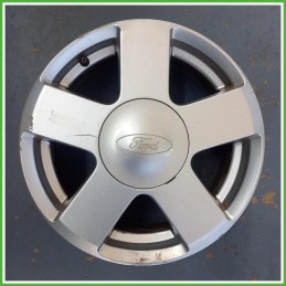 Cerchio Singolo in Lega Ford Fiesta 5 Serie 15 pollici 15 6.0J 4x108 ET52.5 1pz 1077166 Originale Usato al pz