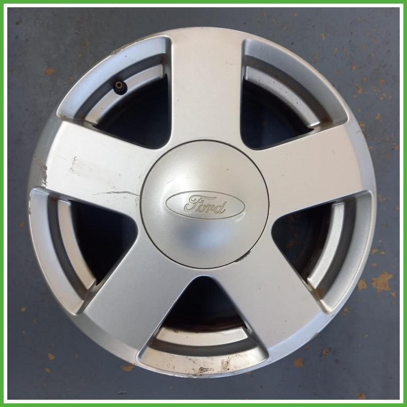 Cerchio Singolo in Lega Ford Fiesta 5 Serie 15 pollici 15 6.0J 4x108 ET52.5 1pz 1077166 Originale Usato al pz
