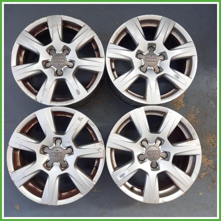Cerchi in Lega Audi A4 8K5 Avant 16 pollici 16 7.5J 5x112 ET45 4pz 8K0601025F Originale Usato