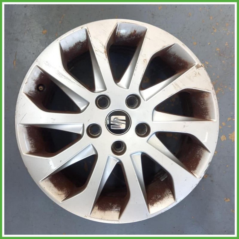 Cerchio Singolo in Lega Seat Leon 5F1 16 pollici 16 6.5J 5x112 ET46 1pz 5F06010258Z8 Originale Usato al pz