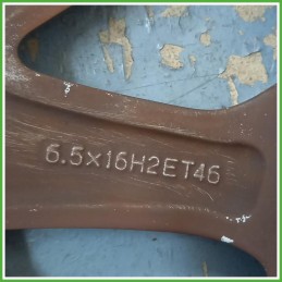 Cerchio Singolo in Lega Seat Leon 5F1 16 pollici 16 6.5J 5x112 ET46 1pz 5F06010258Z8 Originale Usato al pz