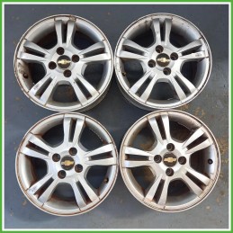 Cerchi in Lega Chevrolet Aveo 2 Serie 15 pollici 15 6.0J 4x100 ET45 4pz 95905458 Originale Usato