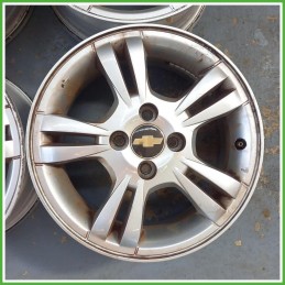 Cerchi in Lega Chevrolet Aveo 2 Serie 15 pollici 15 6.0J 4x100 ET45 4pz 95905458 Originale Usato