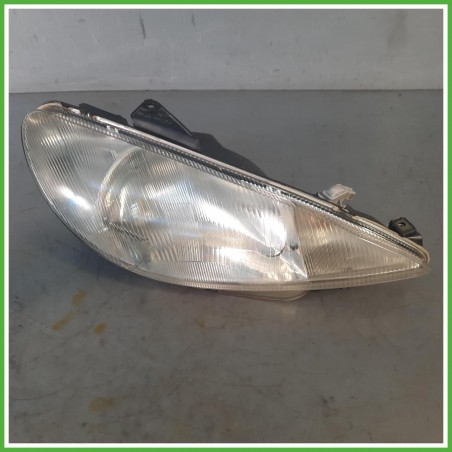 Faro Fanale Proiettore Destro DX Valeo 89005131 Peugeot 206 2000-2009 620663 Originale Usato