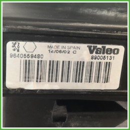 Faro Fanale Proiettore Destro DX Valeo 89005131 Peugeot 206 2000-2009 620663 Originale Usato