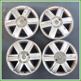 Cerchi in Lega Renault Megane 2 Serie SW 16 pollici 16 6.5J 4x100 ET49 4pz 8200026032 Originale Usato