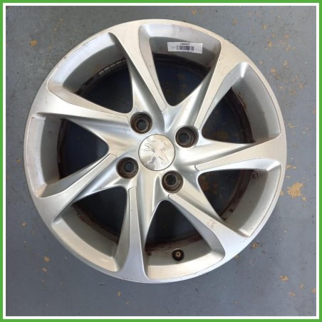 Cerchio Singolo in Lega Peugeot 208 1 Serie 15 pollici 15 6.0J 4x108 ET23 1pz 5401P4 Originale Usato al pz