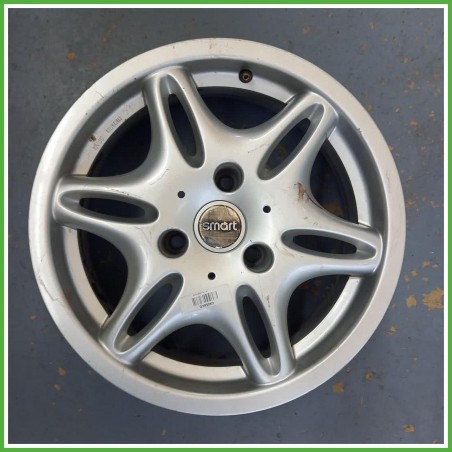 Cerchio Singolo in Lega Smart City Coupe 450 15 pollici 15 5.5J 3x112.5 ET-1 1pz Q0011484V002C31L00 Originale Usato al pz