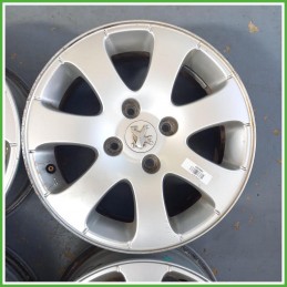 Cerchi in Lega Peugeot 207 15 pollici 15 6.0J 4x108 ET27 4pz 1608847180 Originale Usato