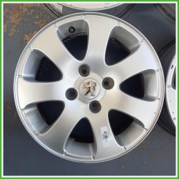 Cerchi in Lega Peugeot 207 15 pollici 15 6.0J 4x108 ET27 4pz 1608847180 Originale Usato