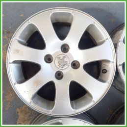 Cerchi in Lega Peugeot 207 15 pollici 15 6.0J 4x108 ET27 4pz 1608847180 Originale Usato