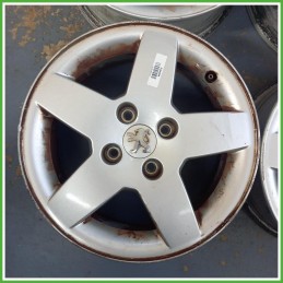Cerchi in Lega Peugeot 207 15 pollici 15 6.0J 4x108 ET23 4pz 1608847180 Originale Usato