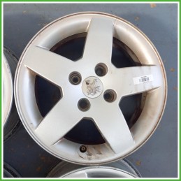 Cerchi in Lega Peugeot 207 15 pollici 15 6.0J 4x108 ET23 4pz 1608847180 Originale Usato