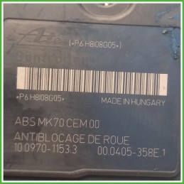 Centralina ABS Modulo Pompa Ate 10.0970-1153.3 4541S0 Citroen C3 1 Serie 2005-2009 Originale Usato