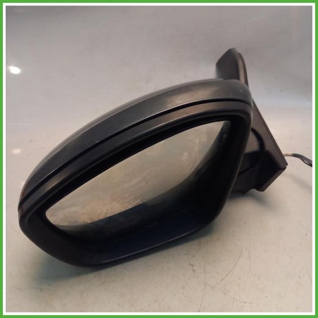 Specchio Specchietto Retrovisore Sinistro SX Grigio Peugeot 208 1 Serie 2015-2019 Ficosa Ficomirrors Originale Usato
