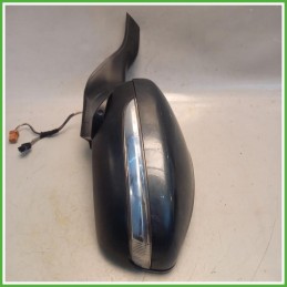 Specchio Specchietto Retrovisore Sinistro SX Grigio Peugeot 208 1 Serie 2015-2019 Ficosa Ficomirrors Originale Usato