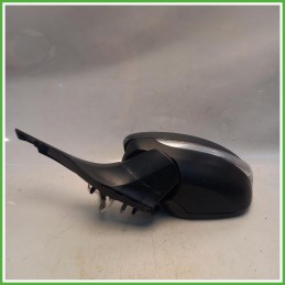 Specchio Specchietto Retrovisore Sinistro SX Grigio Peugeot 208 1 Serie 2015-2019 Ficosa Ficomirrors Originale Usato