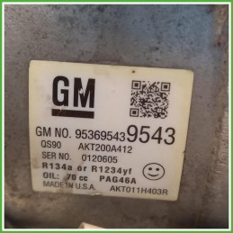 Compressore Clima AC Aria Condizionata Opel 9569543 Opel Adam 1679809080 2013