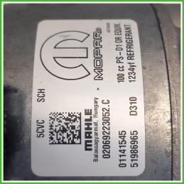 Compressore Clima AC Aria Condizionata Mahle 02252656 Fiat 500L 51986965 2017-2022