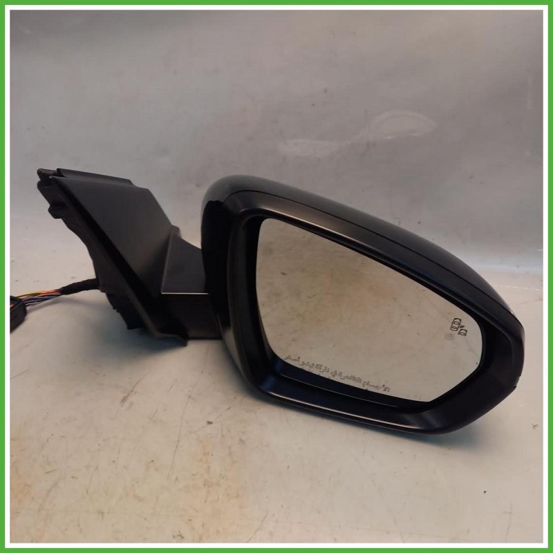 Specchio Specchietto Retrovisore Destro DX Nero Peugeot 3008 2 Serie 2020-2023 Smr Originale Usato