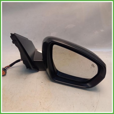 Specchio Specchietto Retrovisore Destro DX Nero Peugeot 3008 2 Serie 2020-2023 Smr Originale Usato