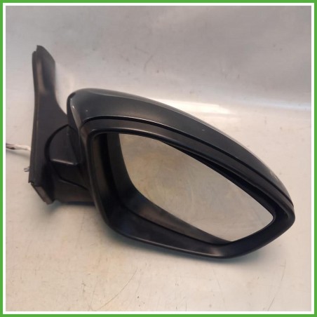 Specchio Specchietto Retrovisore Destro DX Grigio Peugeot 208 1 Serie 2015-2019 Ficosa Ficomirrors Originale Usato