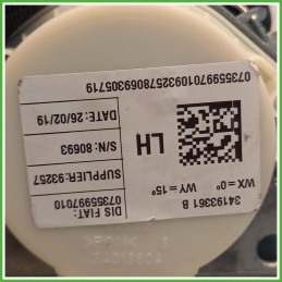 Cintura di Sicurezza Anteriore Sinistro SX Fiat 500L 1.4 16v. 735599701 2017-2022