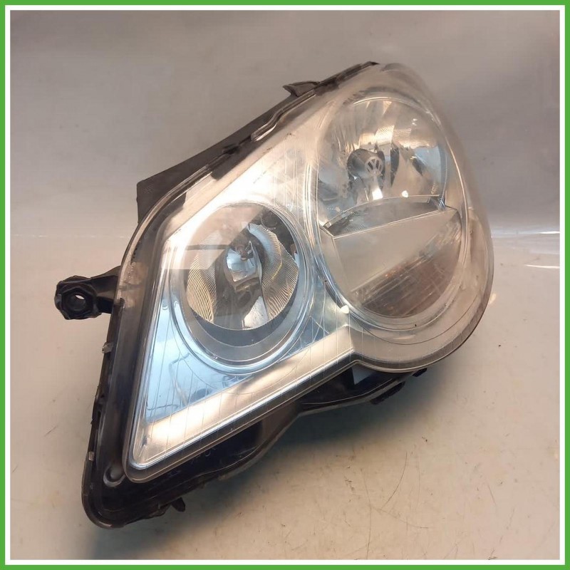 Faro Fanale Proiettore Sinistro SX Valeo 89311990 Volkswagen Polo 5 Serie 2007-2010 6Q1941007AT Originale Usato