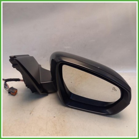 Specchio Specchietto Retrovisore Destro DX Nero Peugeot 3008 2 Serie 2020-2023 Smr Originale Usato